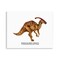 Stupell Industries Parasaurolophus Dinosaur Learning Wall Plaque Art Design by Brett Blumenthal